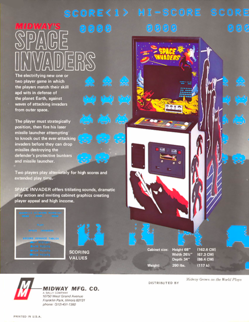 Space Invaders (SV Version rev 2) Arcade Game Cover